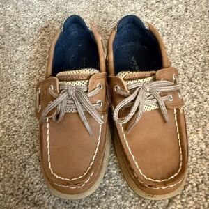Kids Sperry Tan Boat Shoes